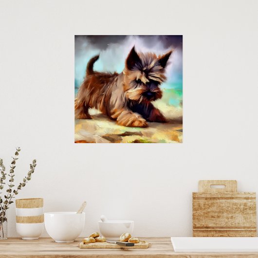 Cairn Terrier Dog Poster (Küche)