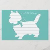 Cairn Terrier Dog Puppy Briefpapier (Vorderseite)