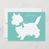 Cairn Terrier Dog Puppy Dankeskarte (Vorderseite)