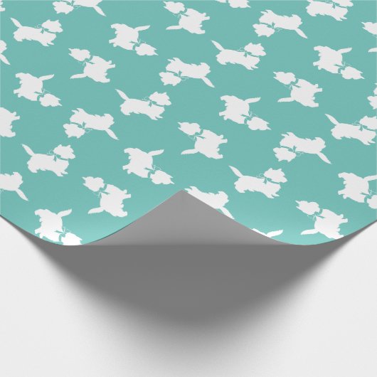 Cairn Terrier Dog Puppy Geschenkpapier (Ecke)