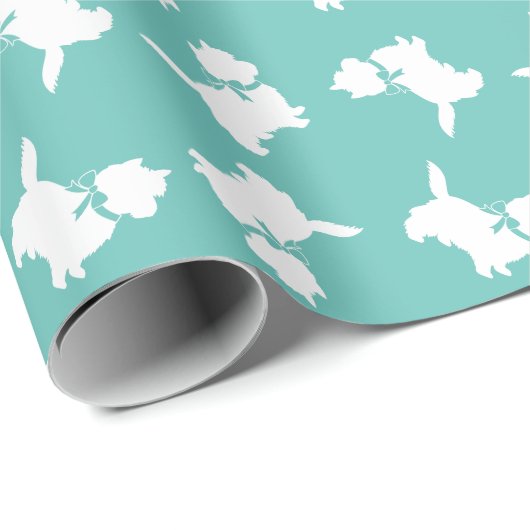 Cairn Terrier Dog Puppy Geschenkpapier (Rolleneckpunkt)