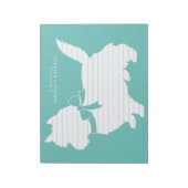 Cairn Terrier Dog Puppy Notizblock (Rotiert)