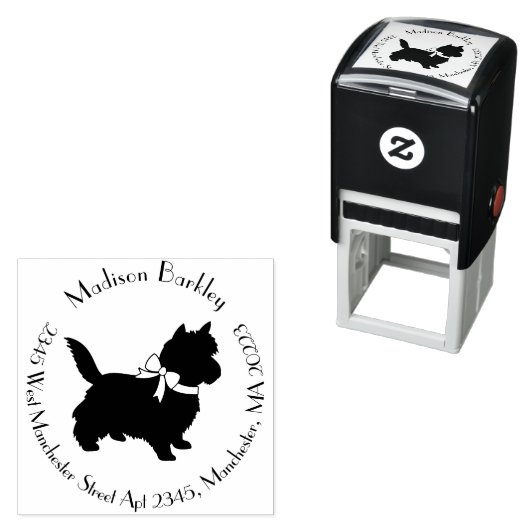 Cairn Terrier Dog Puppy Permastempel (Beispiel)