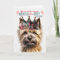 Cairn Terrier Dog Queen für einen Tag Funny Birthd