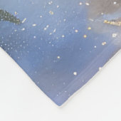 Cairn Terrier Dog Riding Motorrad Weihnachten Fleecedecke (Ecke)