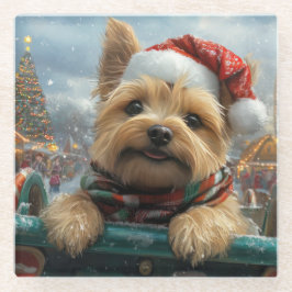 Cairn Terrier Dog Roller Untersetzer Weihnachten