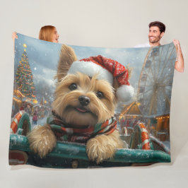 Cairn Terrier Dog Roller Untersetzer Weihnachten Fleecedecke