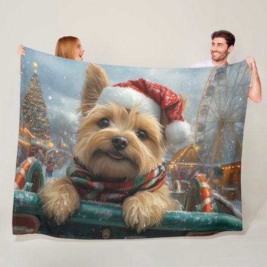 Cairn Terrier Dog Roller Untersetzer Weihnachten Fleecedecke (Beispiel)
