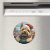 Cairn Terrier Dog Roller Untersetzer Weihnachten Magnet (In Situ (Geschirrspüler))