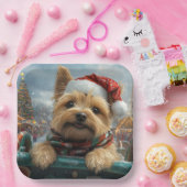 Cairn Terrier Dog Roller Untersetzer Weihnachten Pappteller (Party)