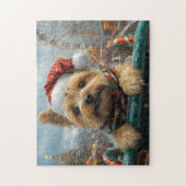 Cairn Terrier Dog Roller Untersetzer Weihnachten Puzzle (Vertikal)