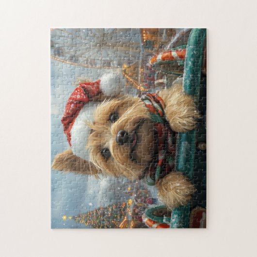 Cairn Terrier Dog Roller Untersetzer Weihnachten Puzzle (Vertikal)