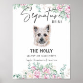 Cairn Terrier Dog Signature Drink Signature Poster (Vorne)