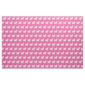 Cairn Terrier Dog Silhouette Pet Pink Stoff (Fat Quarter (45,7 x 55,9 cm))