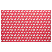 Cairn Terrier Dog Silhouette Pet Red Stoff (Fat Quarter (45,7 x 55,9 cm))