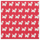 Cairn Terrier Dog Silhouette Pet Red Stoff (Muster)