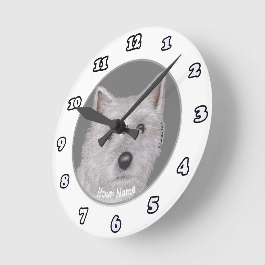 Cairn Terrier Dog Uhr (Winkel)