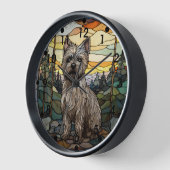 Cairn Terrier Dog Uhr (Winkel)