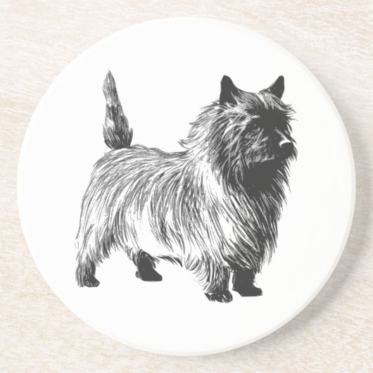 Cairn Terrier Dog Untersetzer (Vorne)