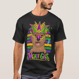 Cairn Terrier Dog Vater Mama Mardi Gras Party T-Shirt