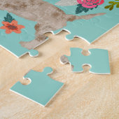 Cairn Terrier Dog Vintag Florals Puzzle (Seite)