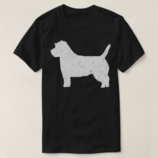 Cairn Terrier Dog Vintag T-Shirt (Design vorne)