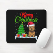 Cairn Terrier Dog Weihnachtsbaum Lichter Funny Xma Mousepad (Mit Mouse)