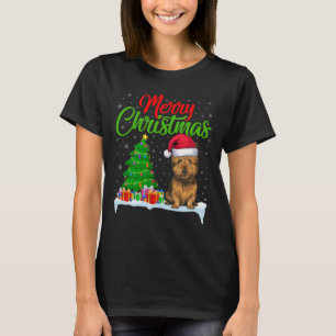 Cairn Terrier Dog Weihnachtsbaum Lichter Funny Xma T-Shirt