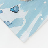 Cairn Terrier Dog Winter Wonderland Weihnachtsfreu Fleecedecke (Ecke)