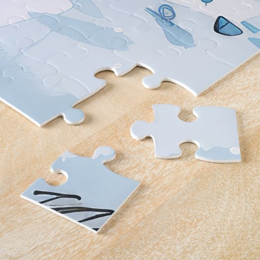 Cairn Terrier Dog Winter Wonderland Weihnachtsfreu Puzzle (Seite)