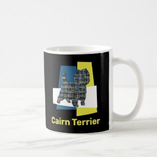 Cairn Terrier Dog Yellow & Black Grill Line Kaffee Kaffeetasse