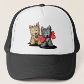 Cairn Terrier Duo Cap Truckerkappe (Vorderseite)