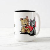Cairn Terrier Duo Zwei-Tone-Tasse Zweifarbige Tasse (VorderseiteRechts)