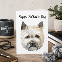Cairn Terrier Editable Hund Vater Vatertag