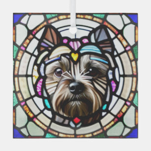 Cairn Terrier "Festes Glas" Ornament Aus Glas