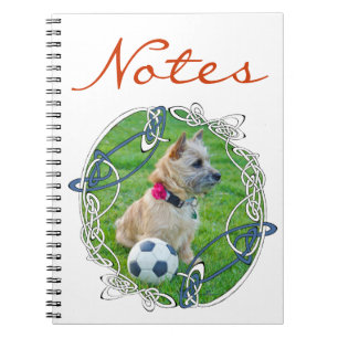 Cairn Terrier Fußball Notizblock