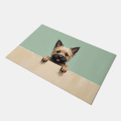 Cairn Terrier Fußmatte Kunst (Schrägansicht)