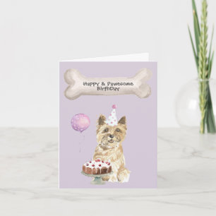 Cairn Terrier Geburtstag Feiertagskarte