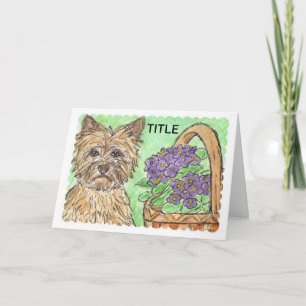 Cairn Terrier Geburtstagskarte Persönliche Beziehu Karte