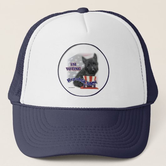 Cairn Terrier Geschenke Truckerkappe (Vorderseite)