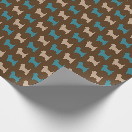 Cairn Terrier Geschenkpapier (Ecke)