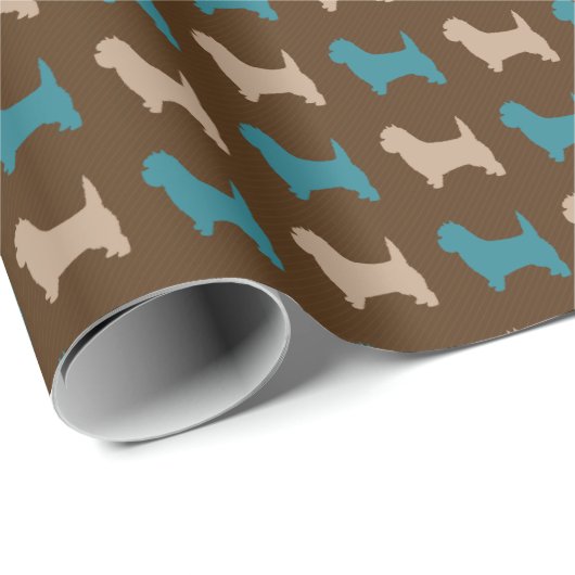 Cairn Terrier Geschenkpapier (Rolleneckpunkt)
