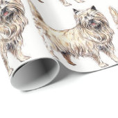 Cairn Terrier Geschenkpapier (Rolleneckpunkt)