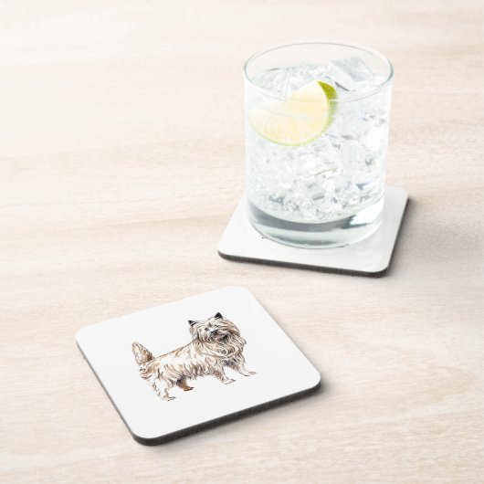 Cairn Terrier Getränkeuntersetzer (Rechte Seite)