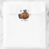 Cairn Terrier Halloween Runder Aufkleber (Tasche)