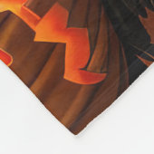 Cairn Terrier Halloween Spooky Fleecedecke (Ecke)