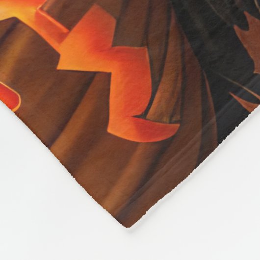 Cairn Terrier Halloween Spooky Fleecedecke (Ecke)