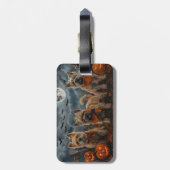 Cairn Terrier Halloween Spooky Gepäckanhänger (Rückseite vertikal)