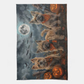 Cairn Terrier Halloween Spooky Geschirrtuch (Vertikal)