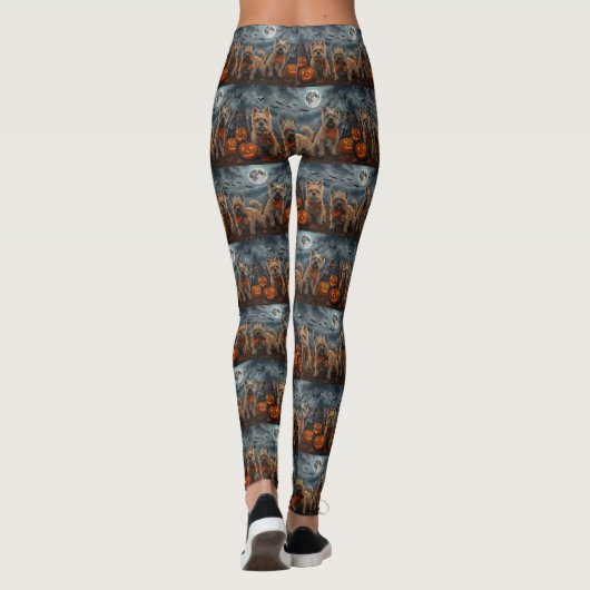 Cairn Terrier Halloween Spooky Leggings (Rückseite)